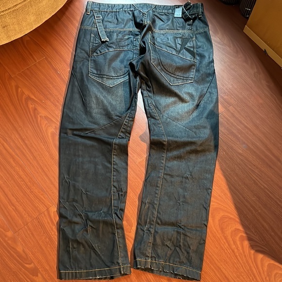 Men's Dark Denim Skinny Jeans - Picture 2 of 12